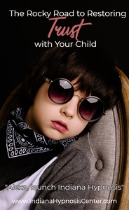 A child with sunglasses and scarf with the title-The Rocky Road to Restoring Trust with Your Child