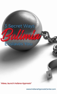 Ball and chain with the title: 3 Secret Ways Bulimia Enslaves You